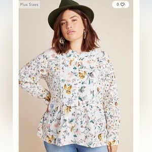 Anthropologie blouse. 1X.